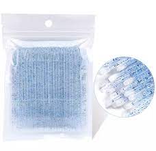 Микробраши голубой с блестками